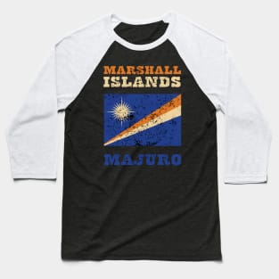 Flag of Marshall Islands Baseball T-Shirt